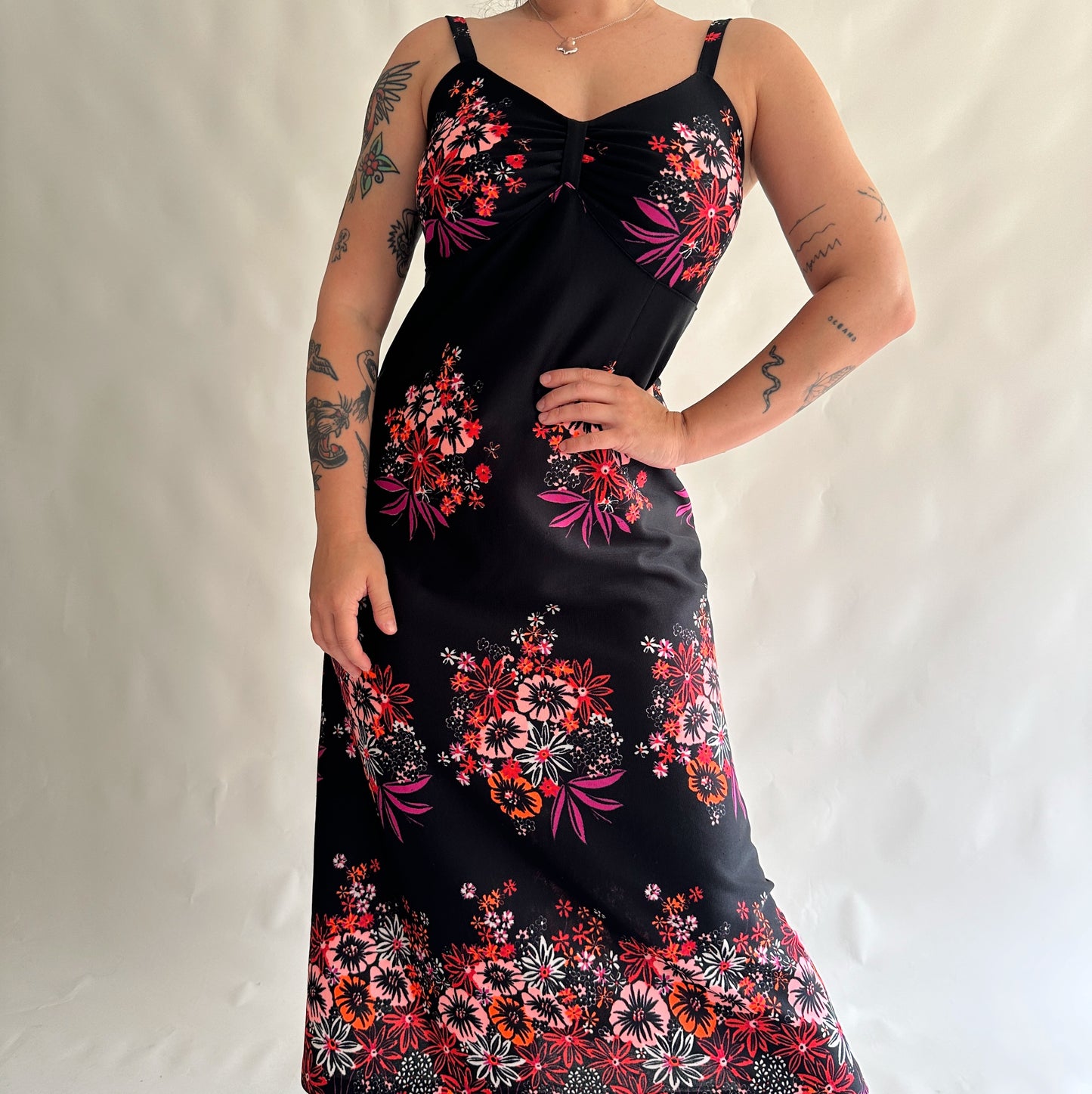 vestido vintgae 70s (L)