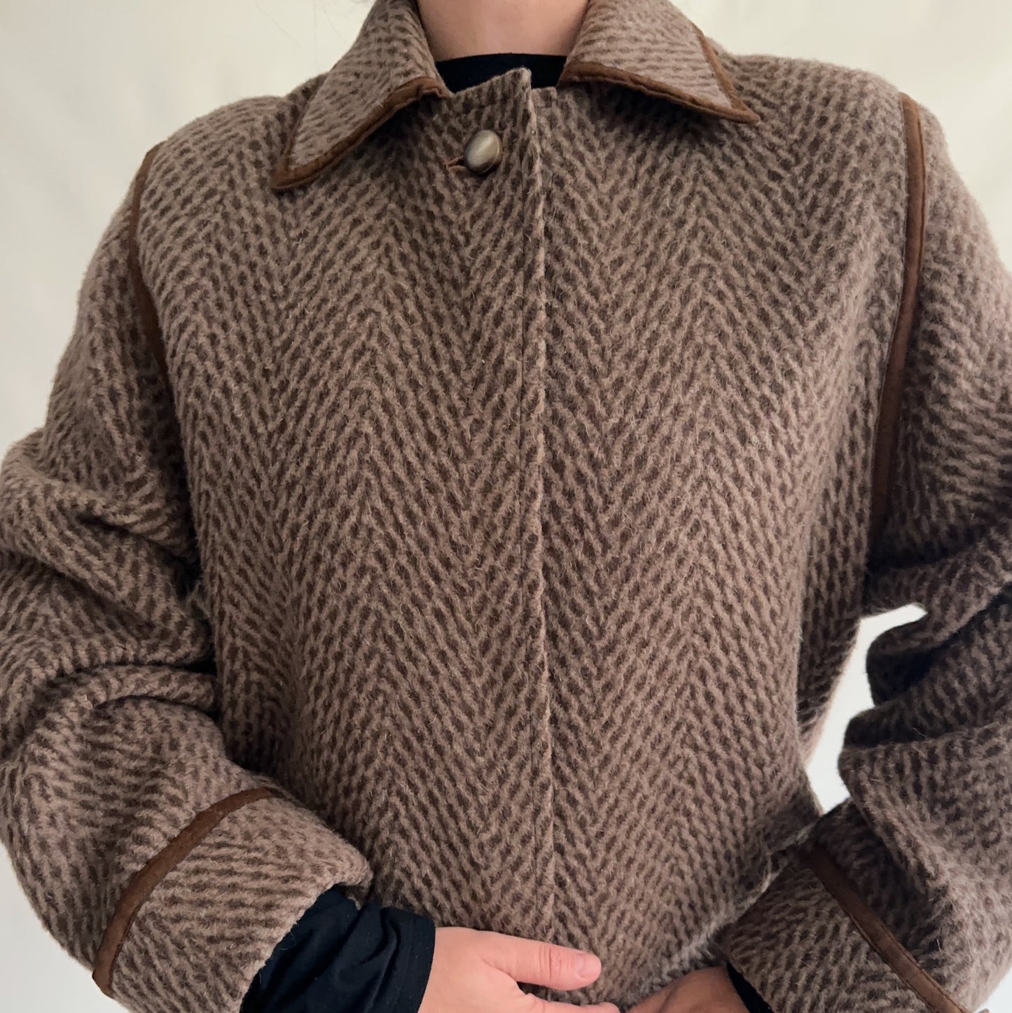 Sobretudo Vintage de Lã (M)