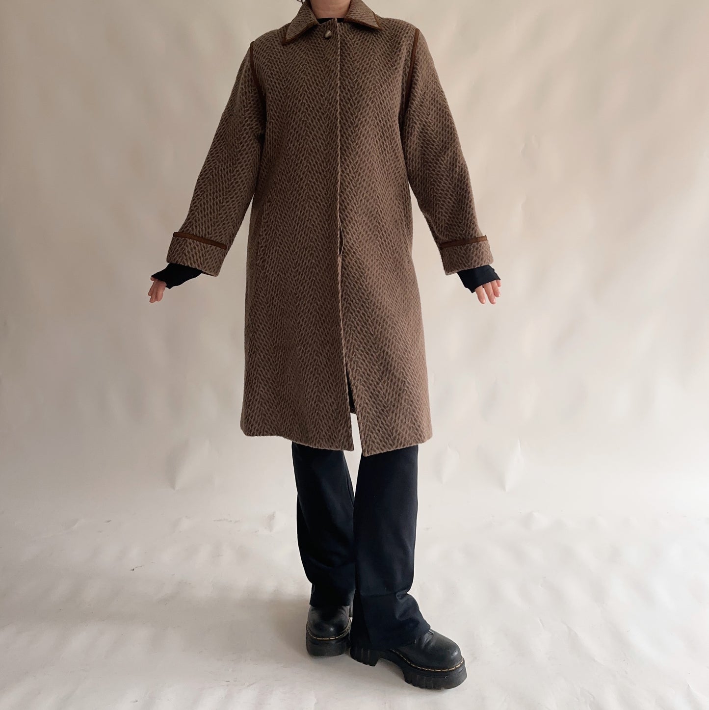 Sobretudo Vintage de Lã (M)