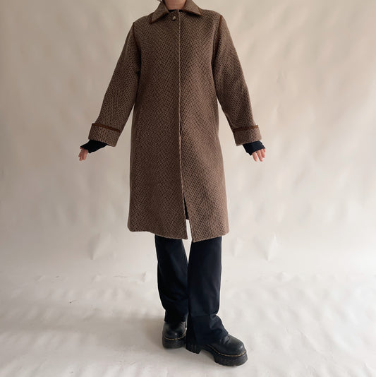 Sobretudo Vintage de Lã (M)