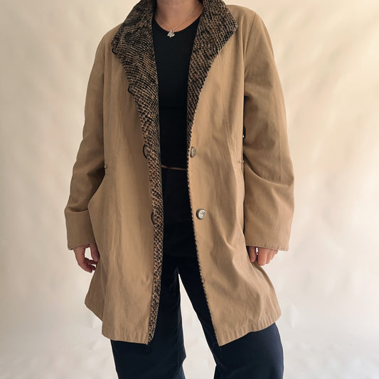 Casaco Vintage com pelinhos (L)