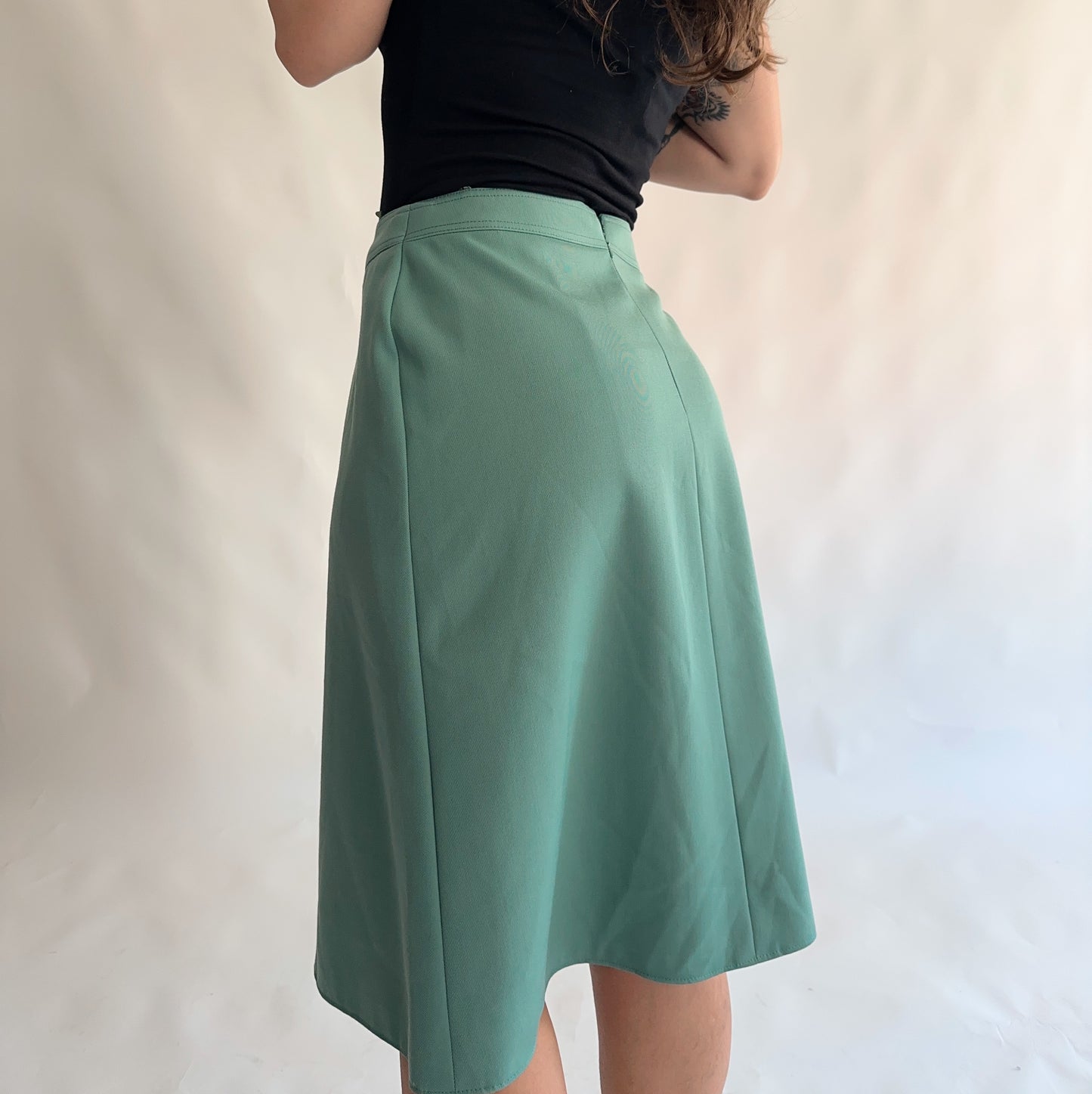 saia vintage midi dos anos 70s (L)
