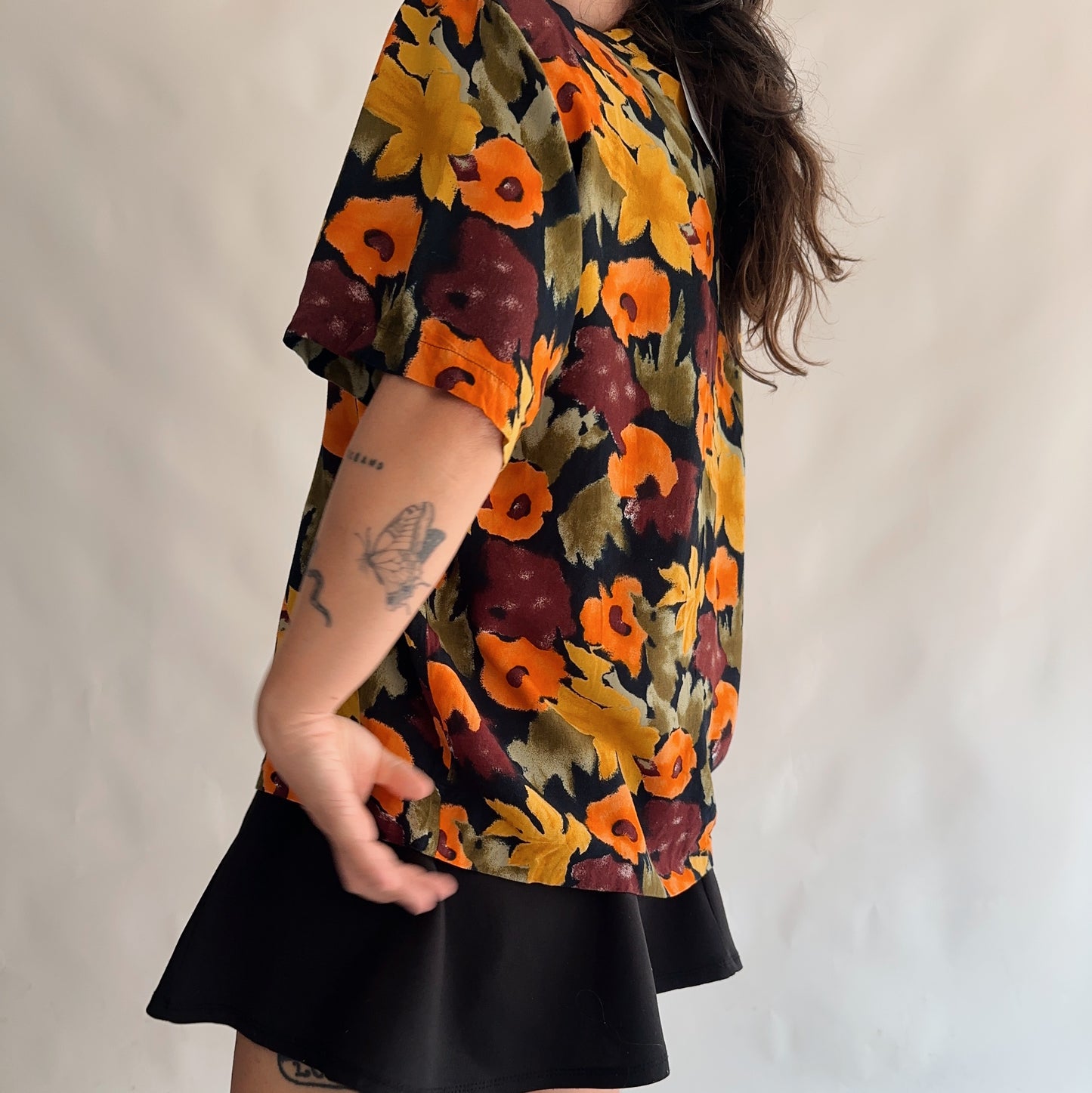 camisa vintage floral (M)