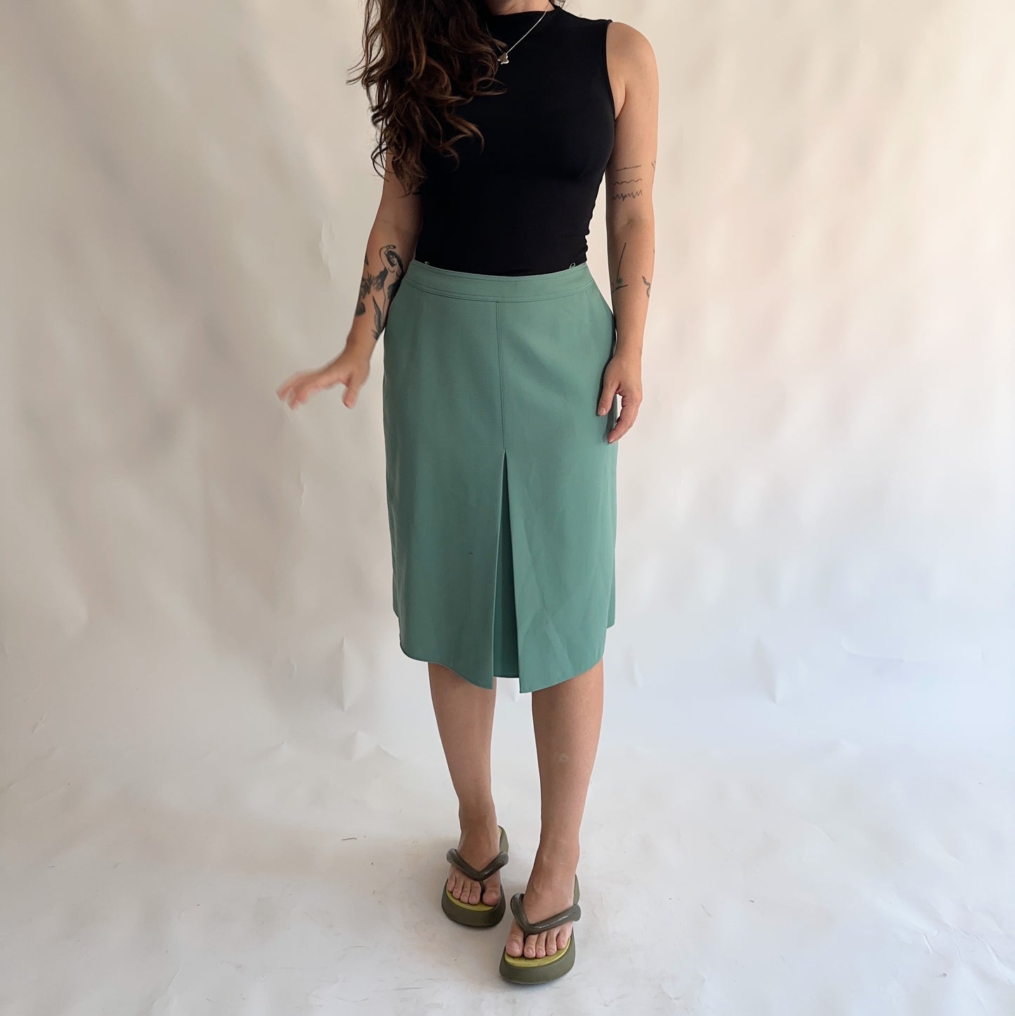 saia vintage midi dos anos 70s (L)