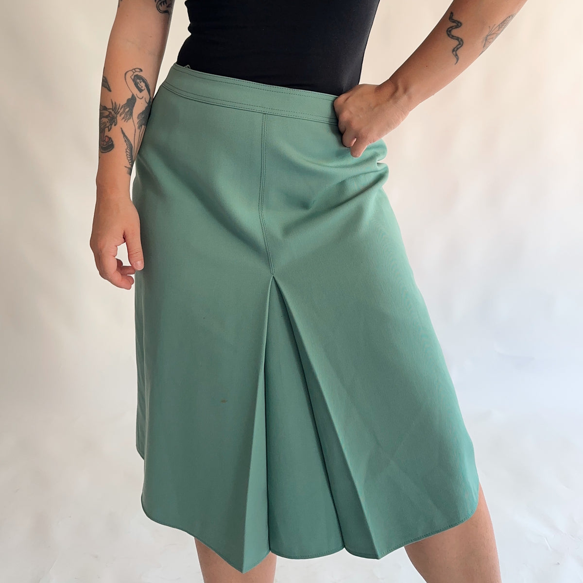 saia vintage midi dos anos 70s (L)