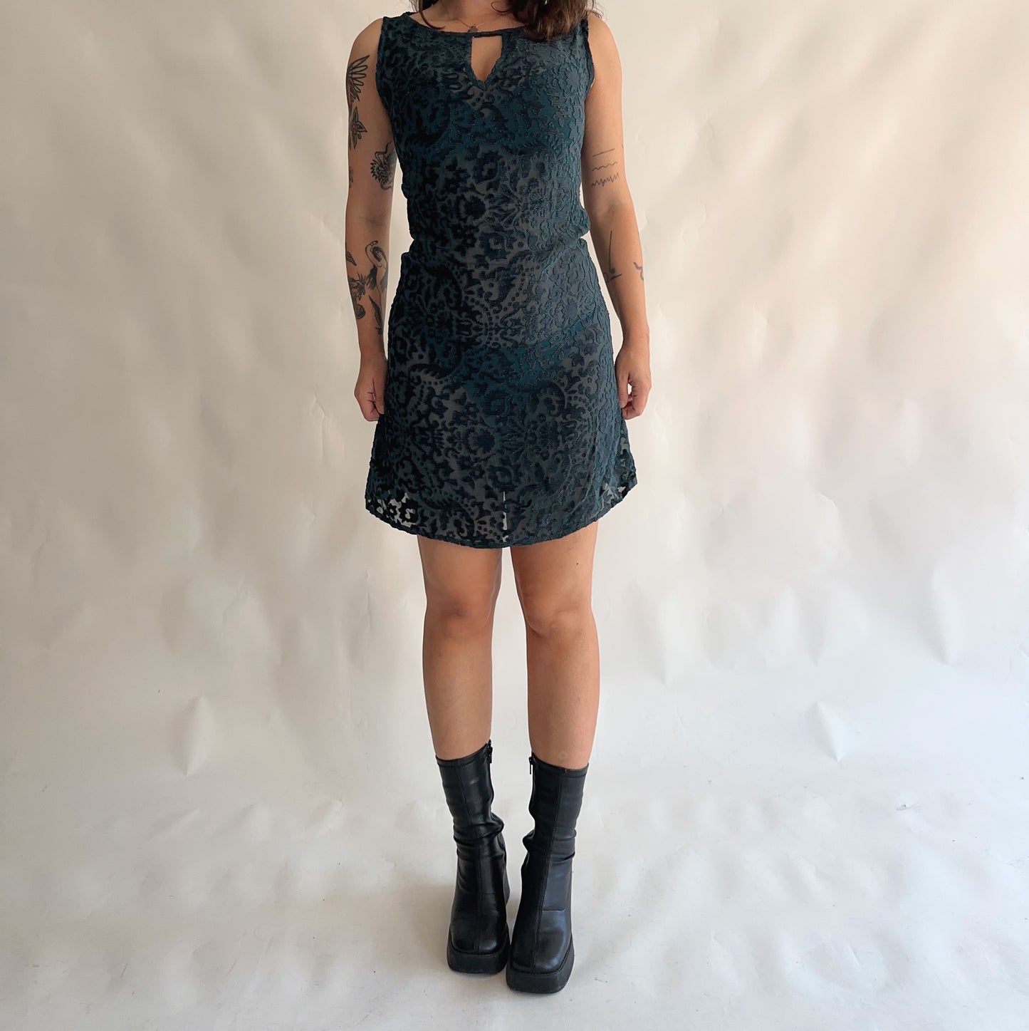 Vestido Vintage y2k Rendado (S)