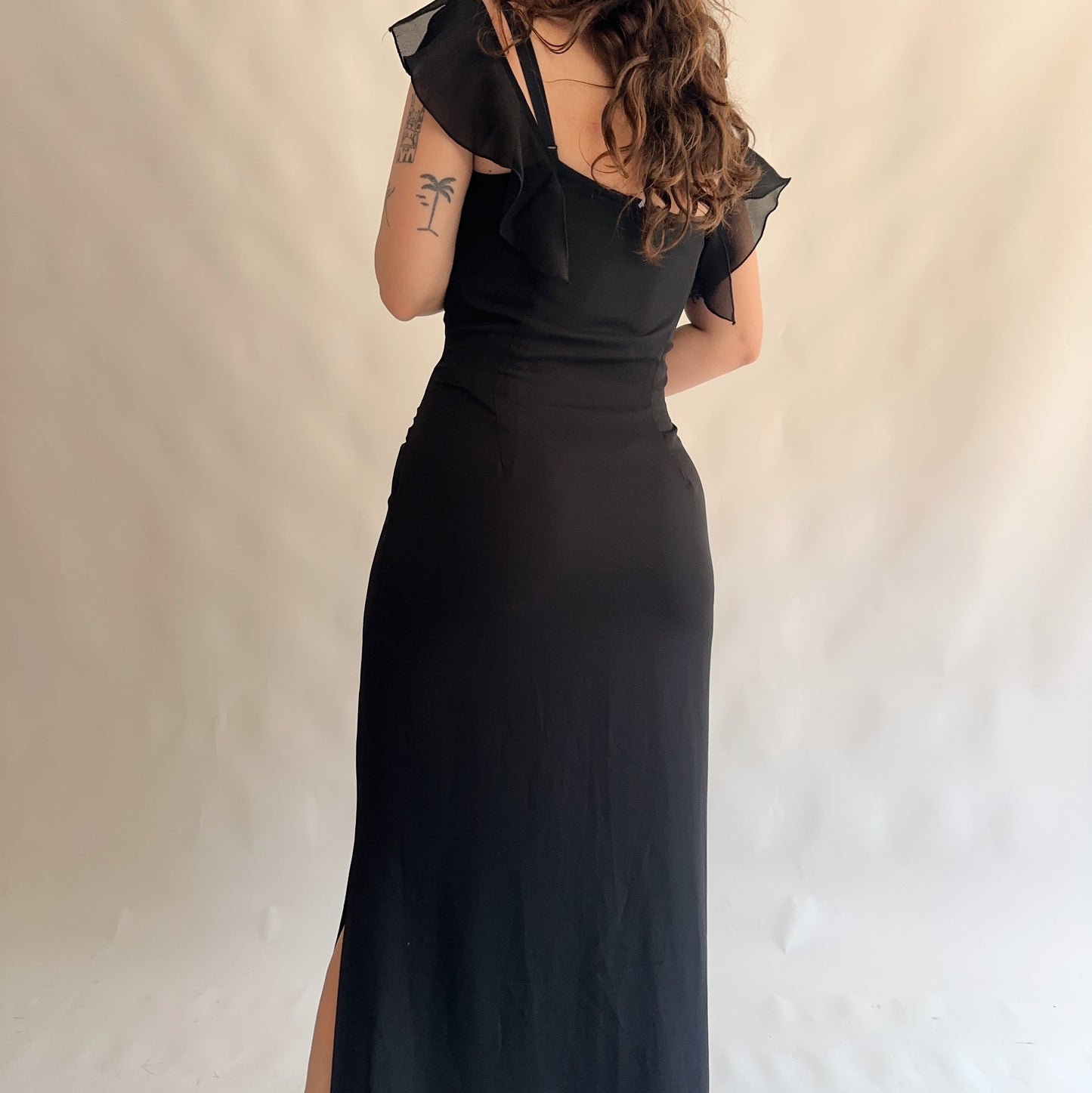 vestido vintage maxi y2k (L)