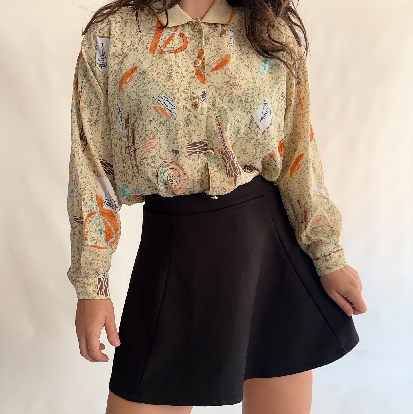camisa vintage 90smanga longa (M-L)