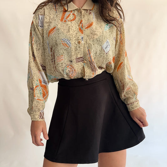 camisa vintage 90smanga longa (M-L)