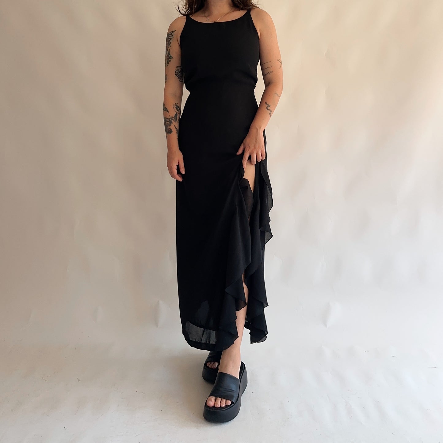 vestido vintage maxi y2k (M-L)