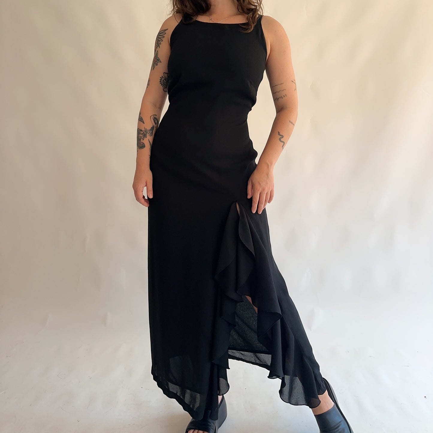 vestido vintage maxi y2k (M-L)