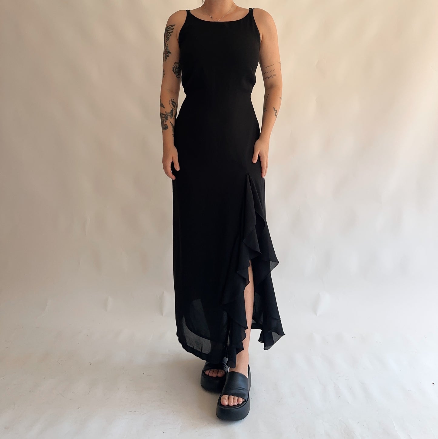 vestido vintage maxi y2k (M-L)