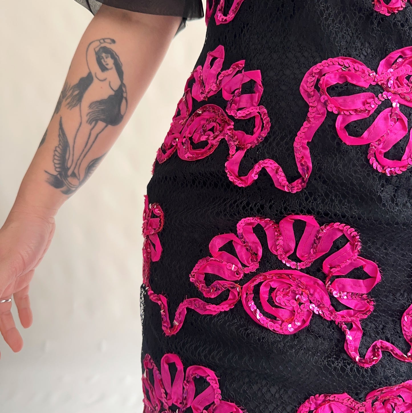 vestido vintage 80s (L)