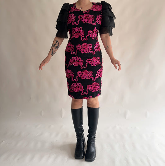 vestido vintage 80s (L)