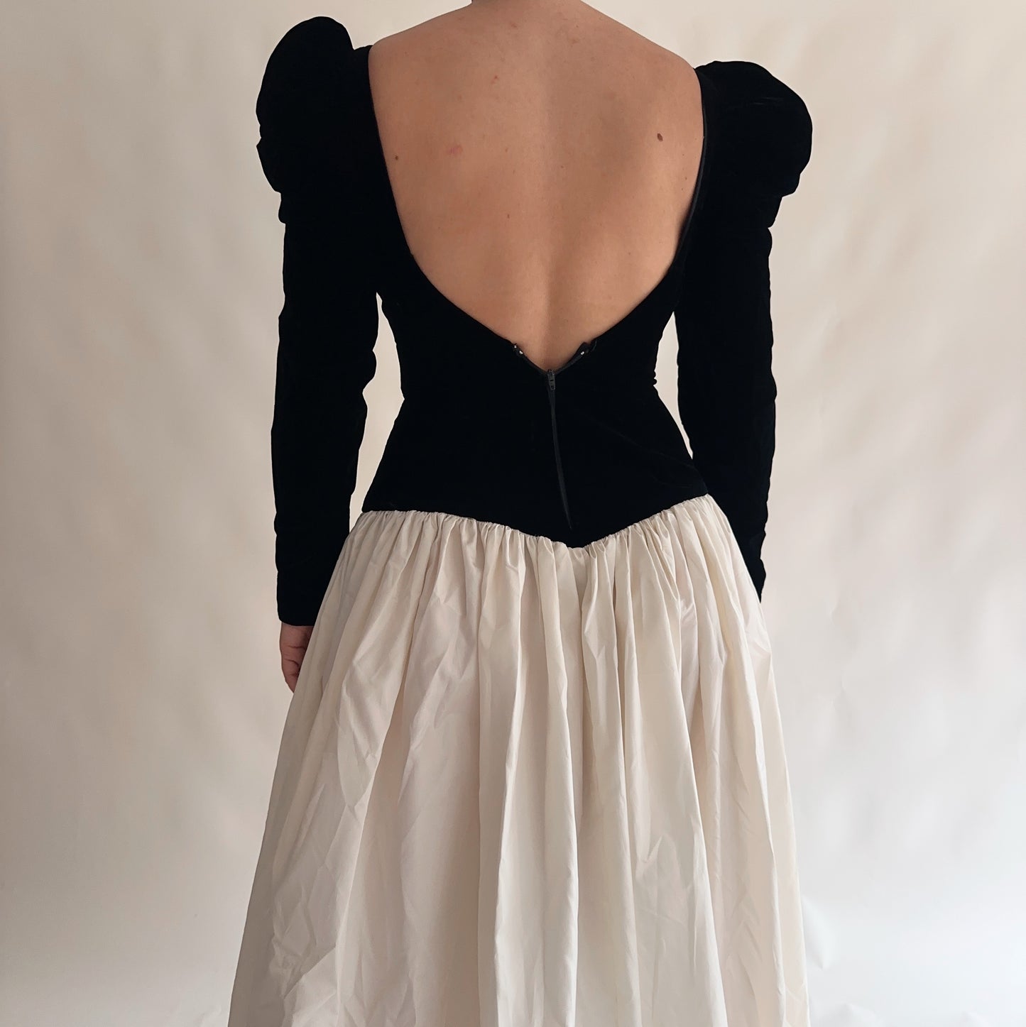 vestido vintage maxi 80s (M)