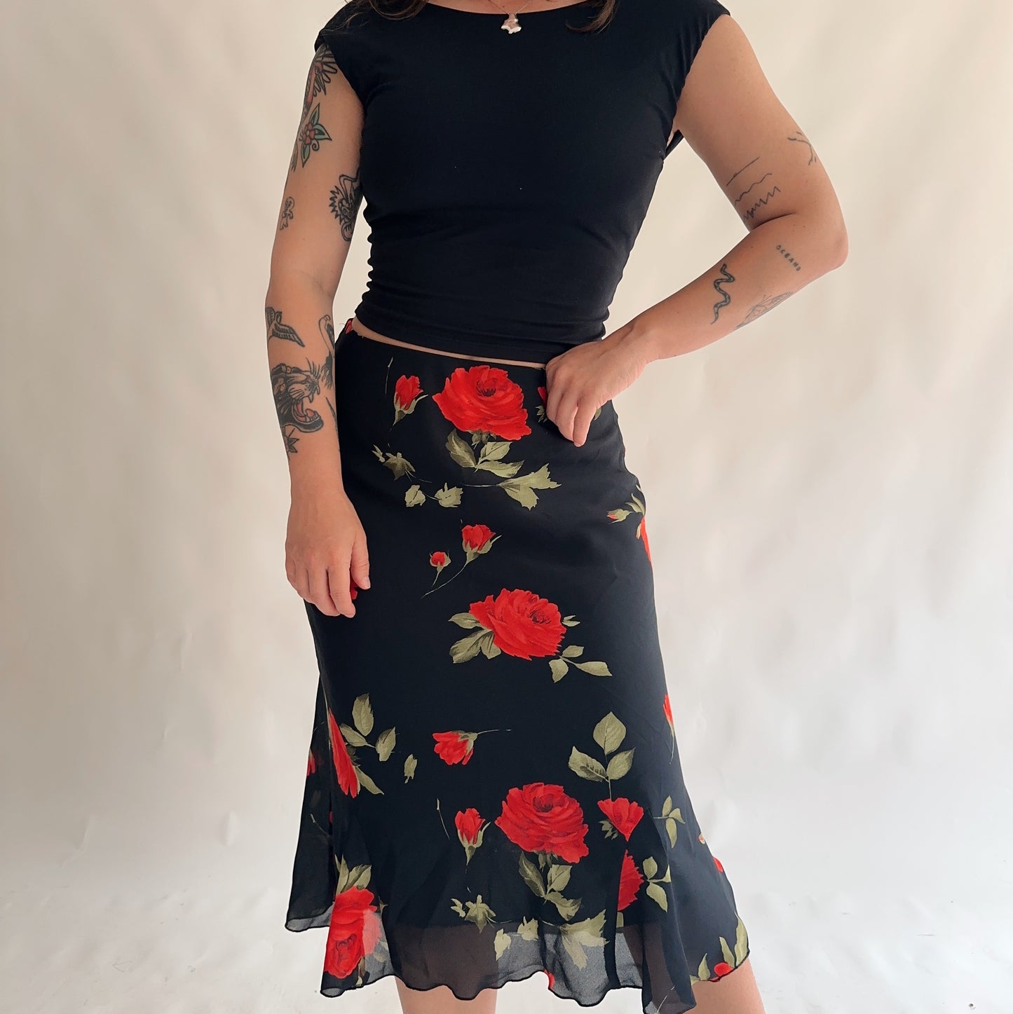 saia vintage floral y2k (M-L)