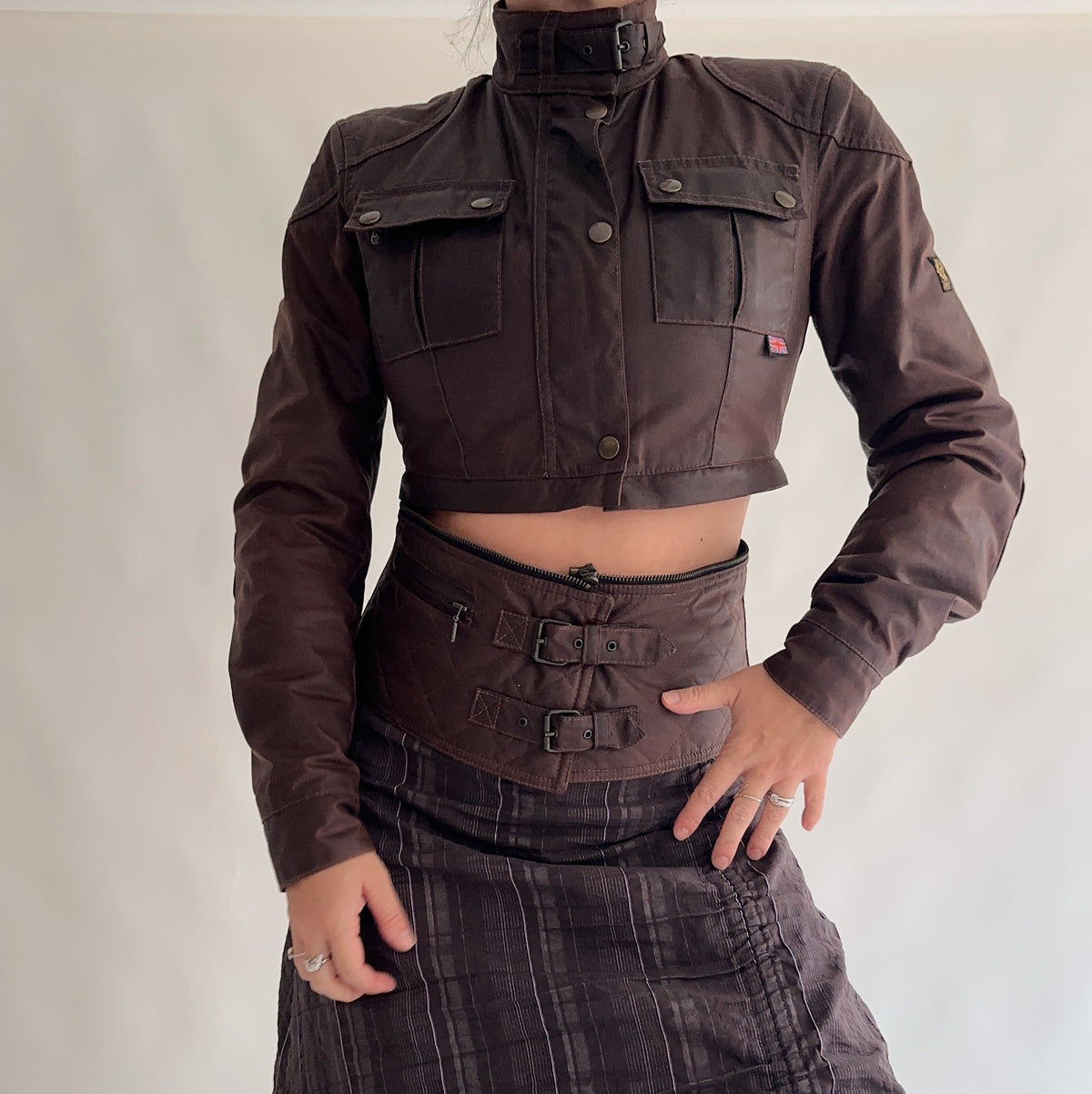 casaco vintage belstaff y2k (M)
