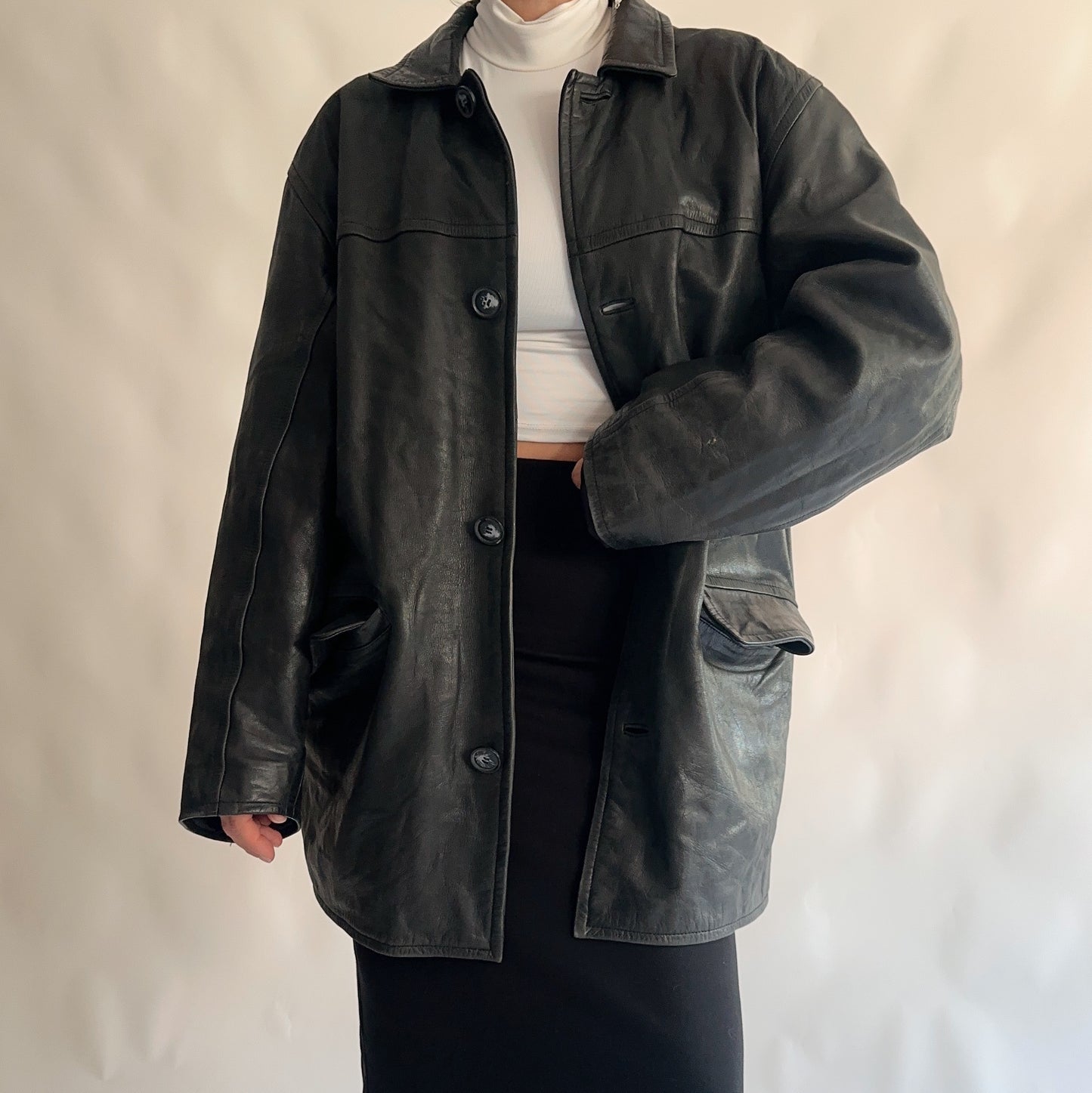 Casaco Vintage pele (L)