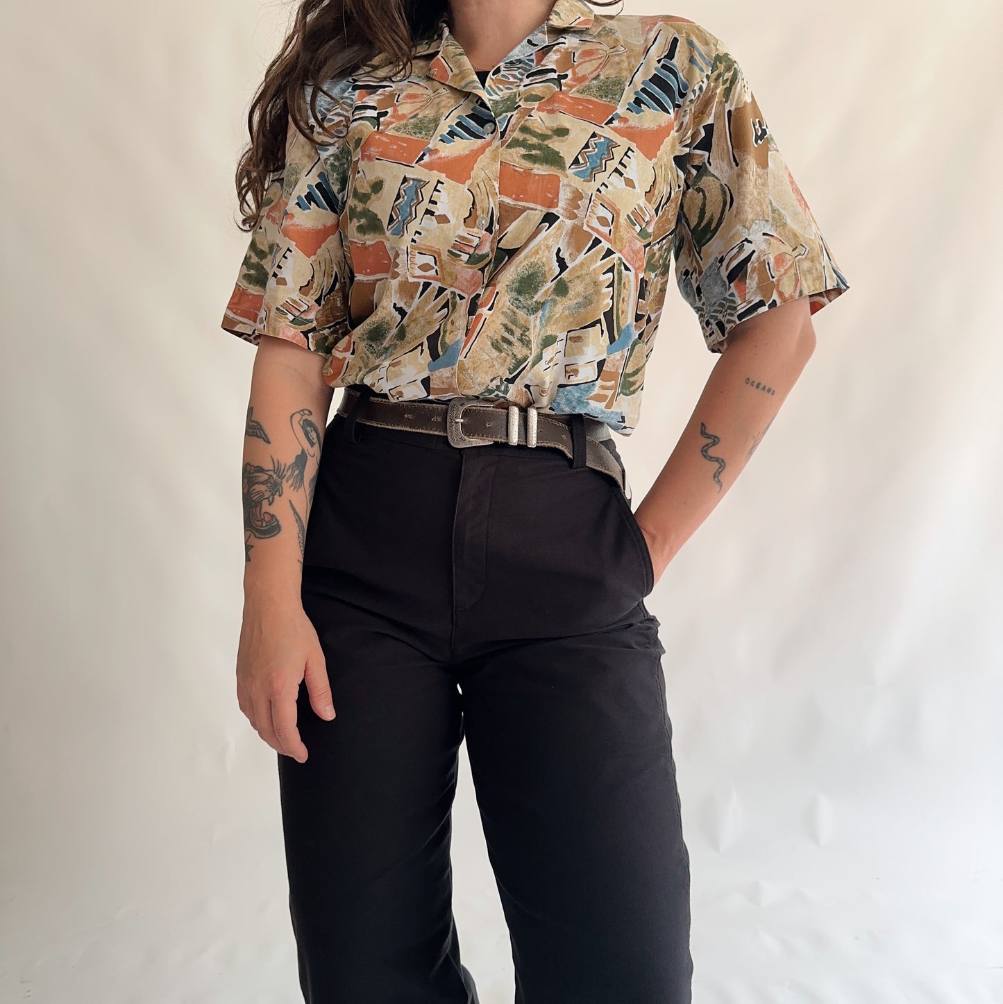 camisa vintage 90s (S.-M)