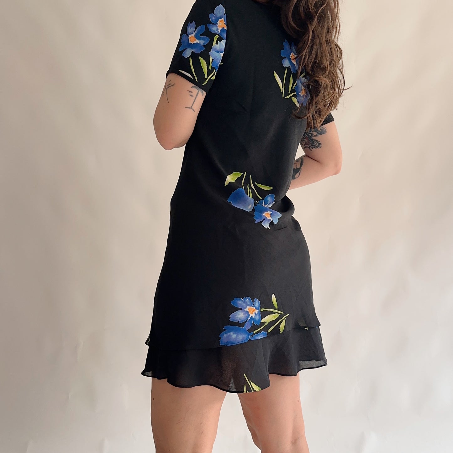 Vestido vintage floral (M-L)
