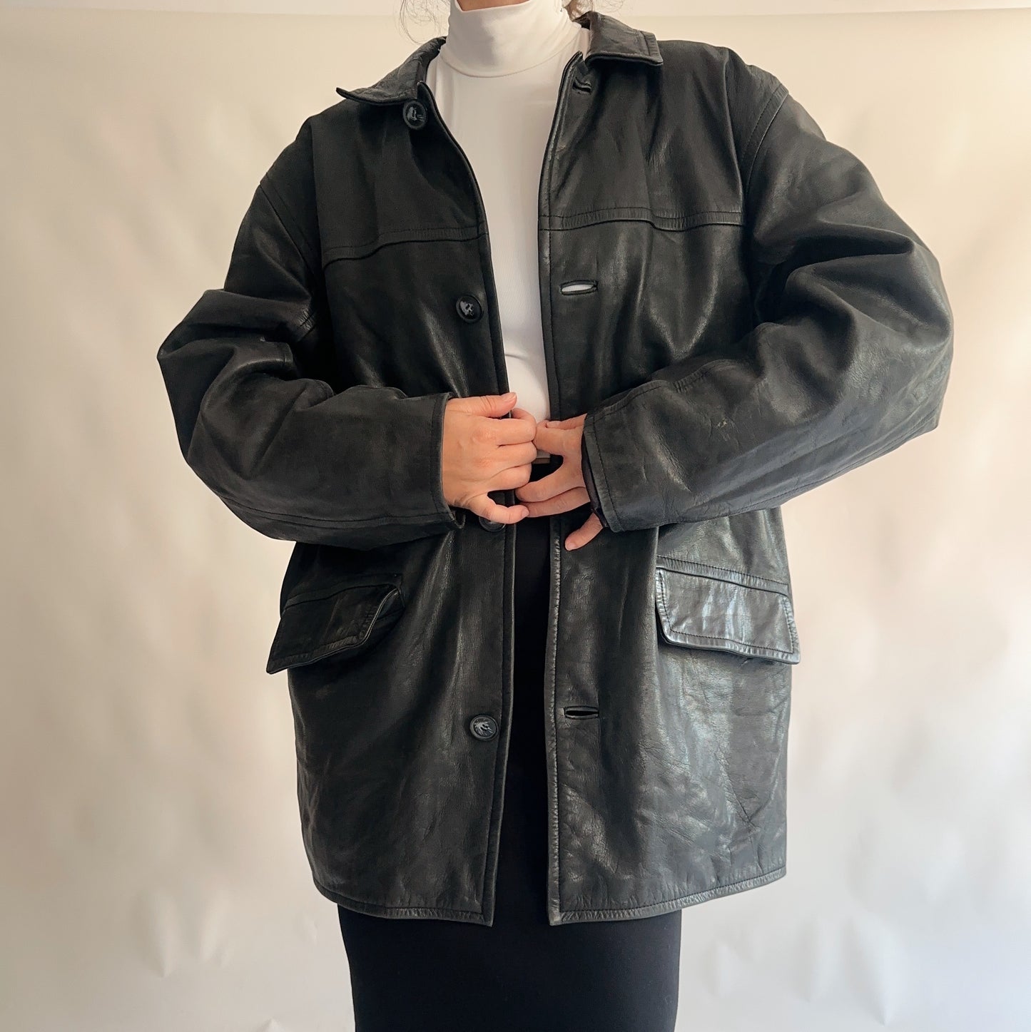 Casaco Vintage pele (L)