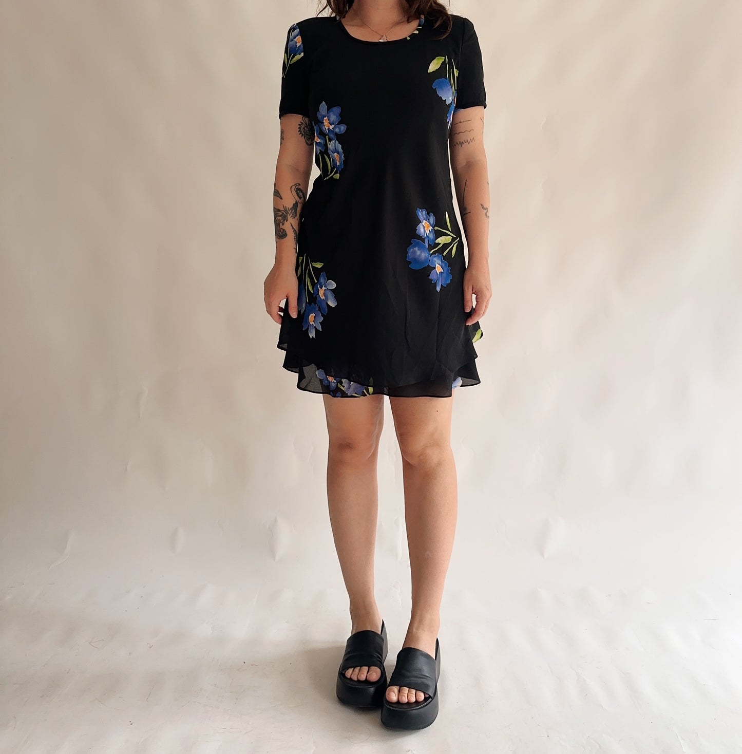 Vestido vintage floral (M-L)