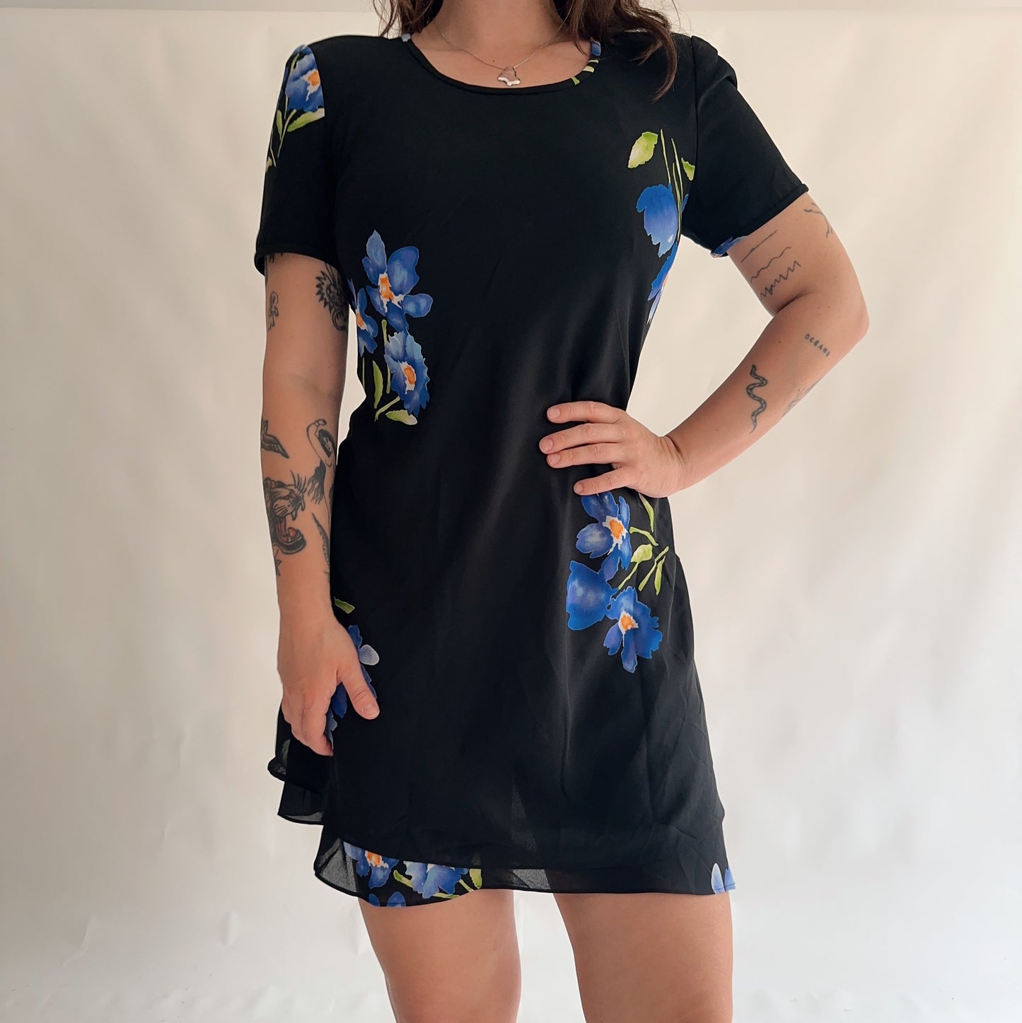 Vestido vintage floral (M-L)