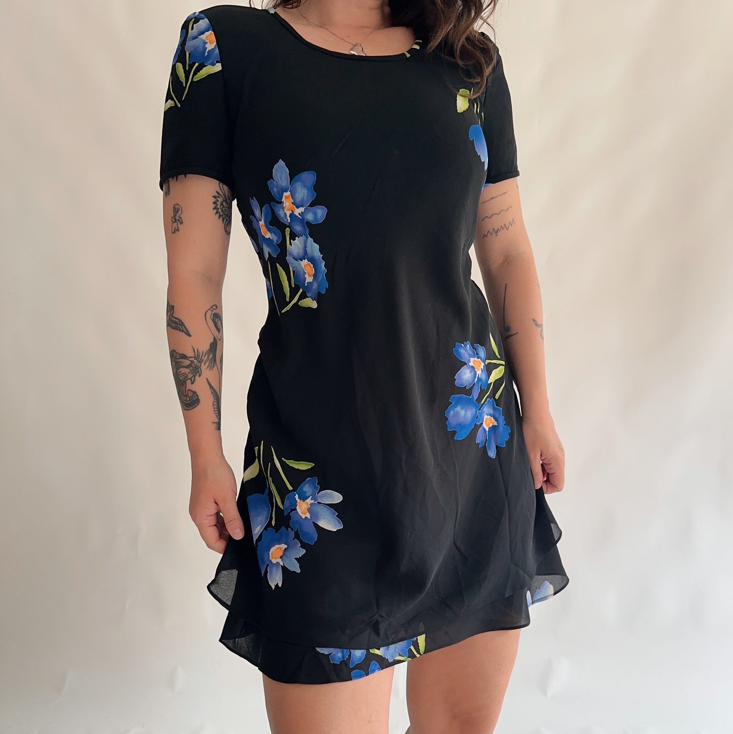 Vestido vintage floral (M-L)