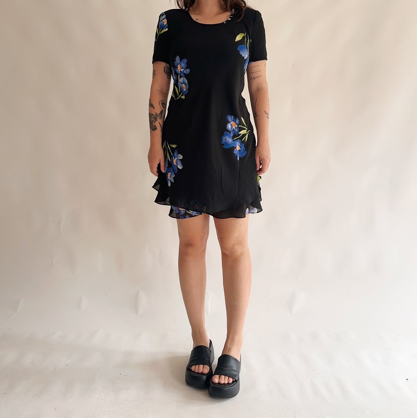 Vestido vintage floral (M-L)
