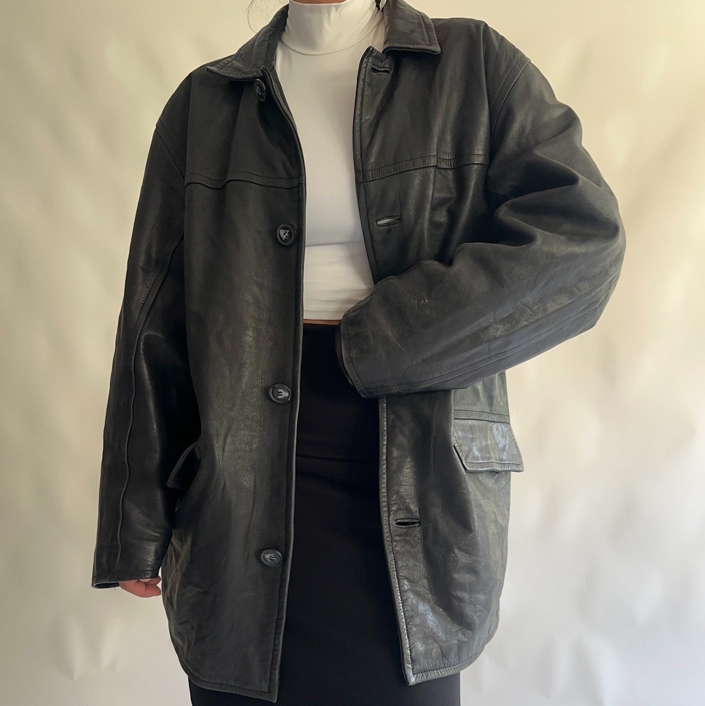 Casaco Vintage pele (L)