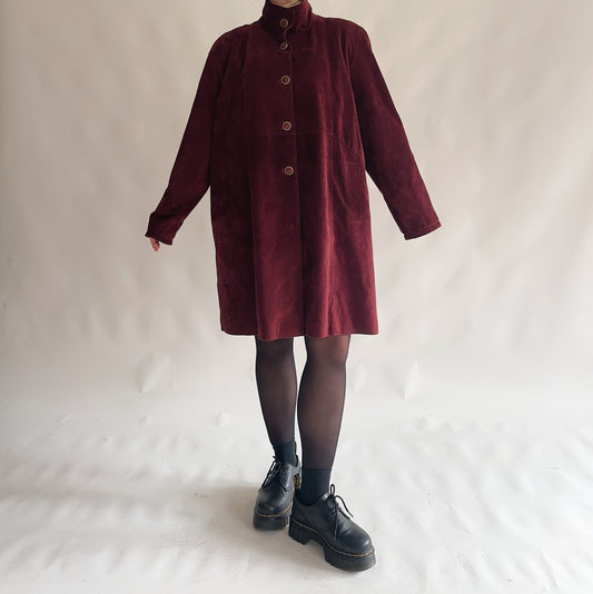 Bordeaux Leather Jacket (XL)