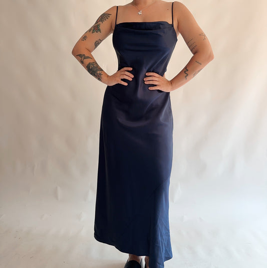 vestido vintage maxi 90s minimal (L-XL)