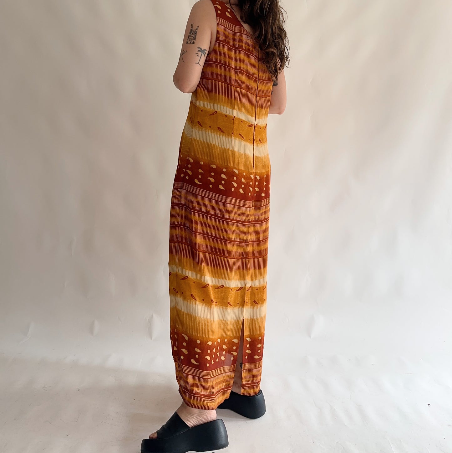 vestido vintage maxi (XL)