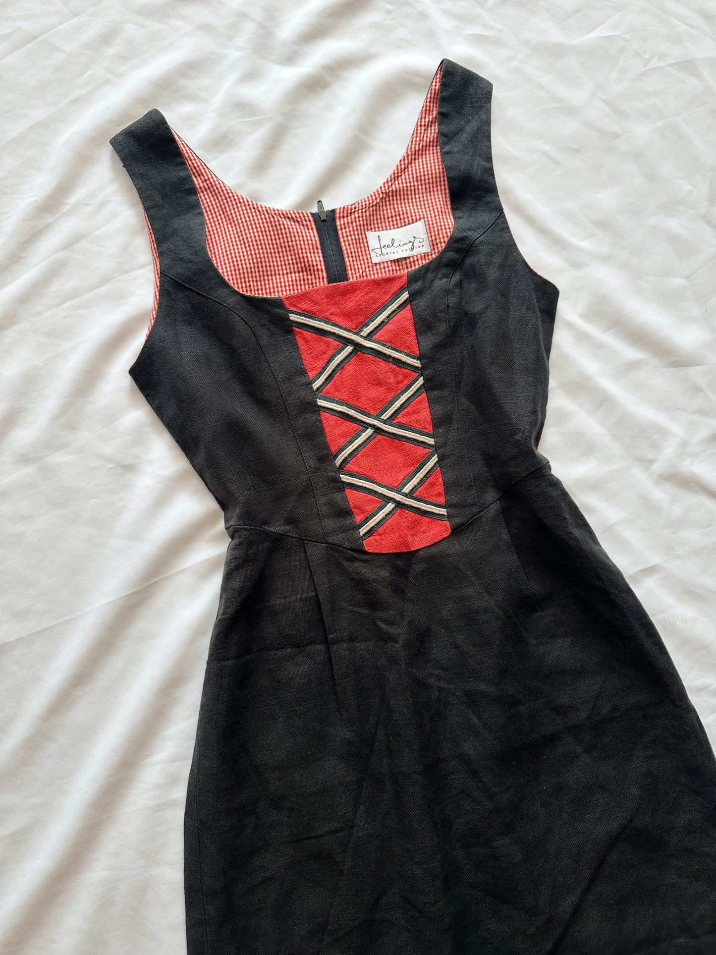 Vestido Vintage 100% linho (/M)