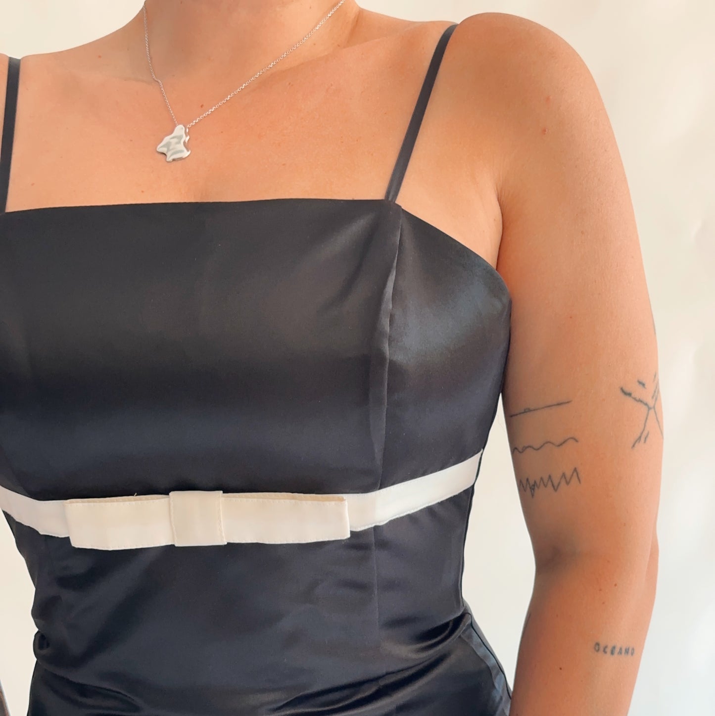 vestido vintage maxi minimal dos anos 90s (S-M)