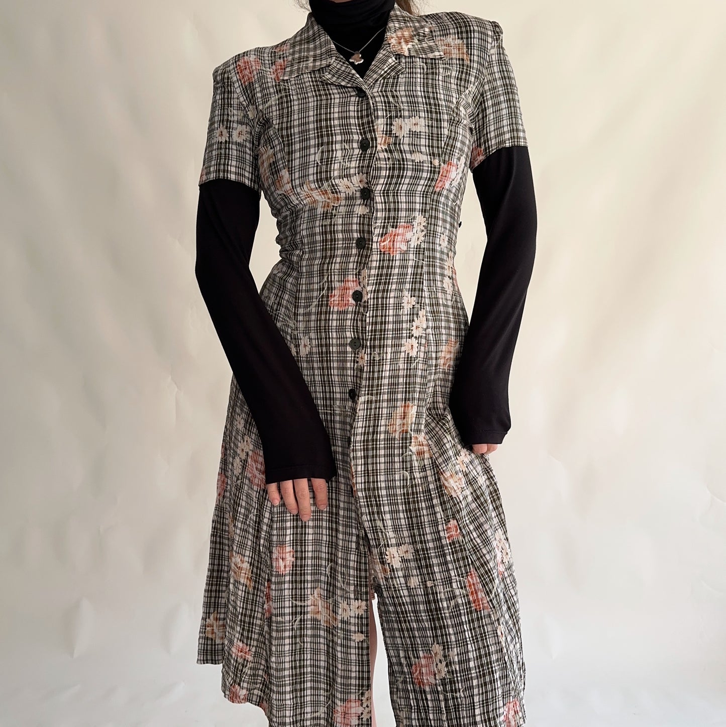 Vintage 90s Floral Dress (M)