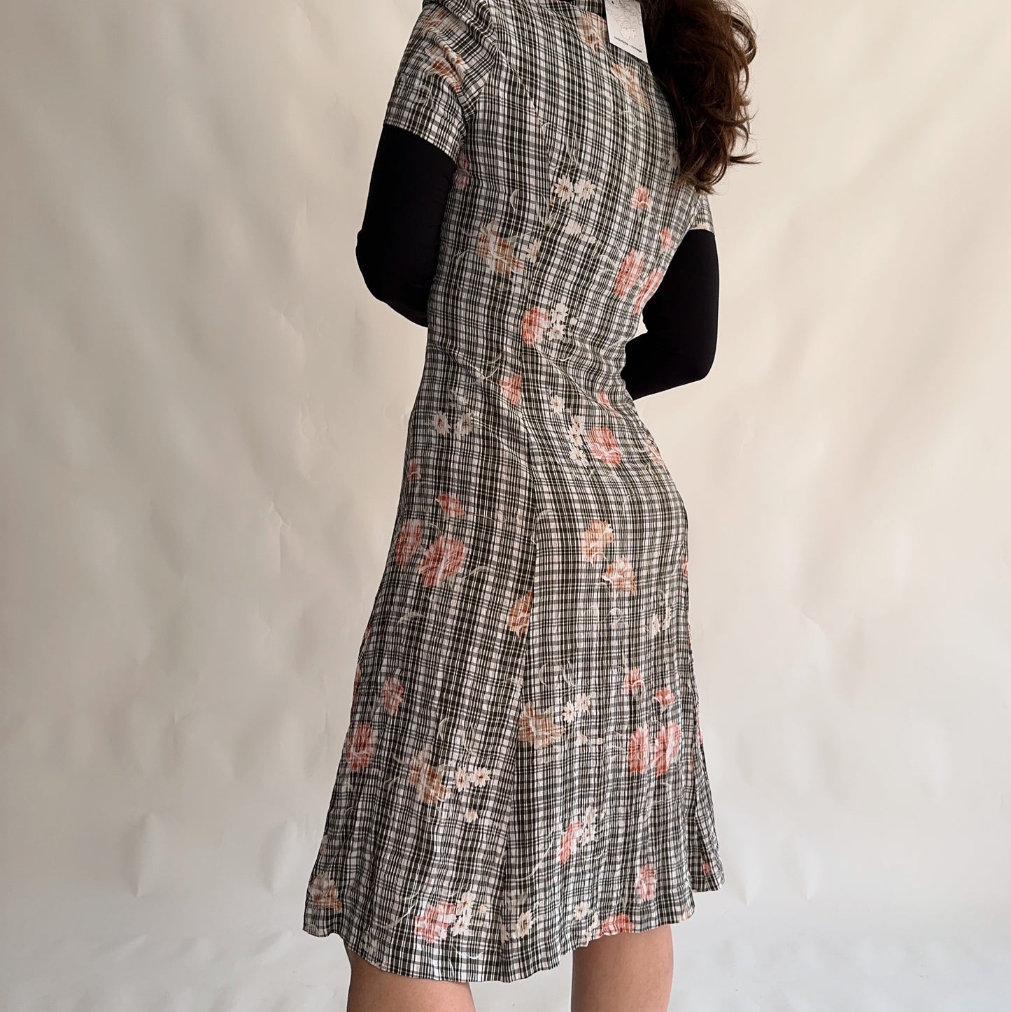 Vintage 90s Floral Dress (M)