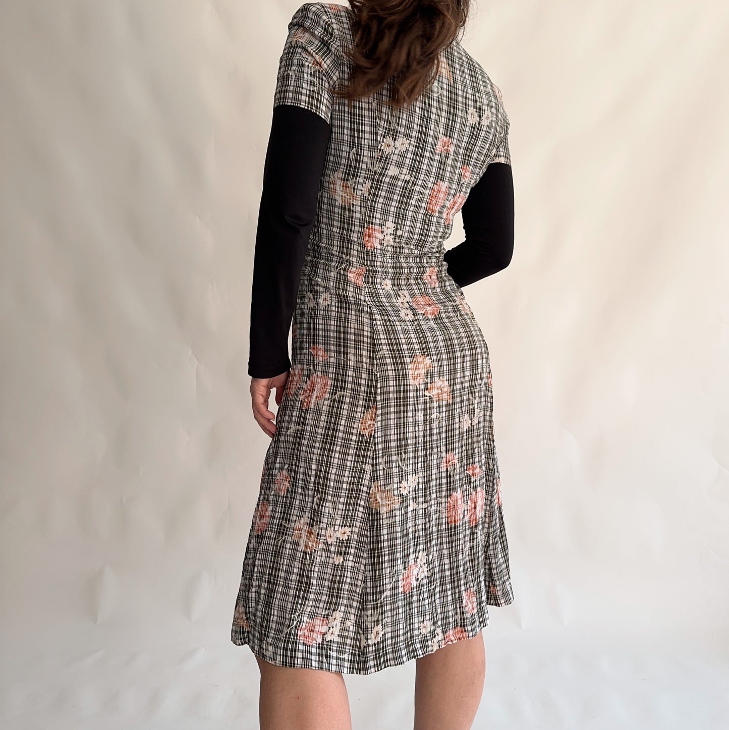 Vintage 90s Floral Dress (M)