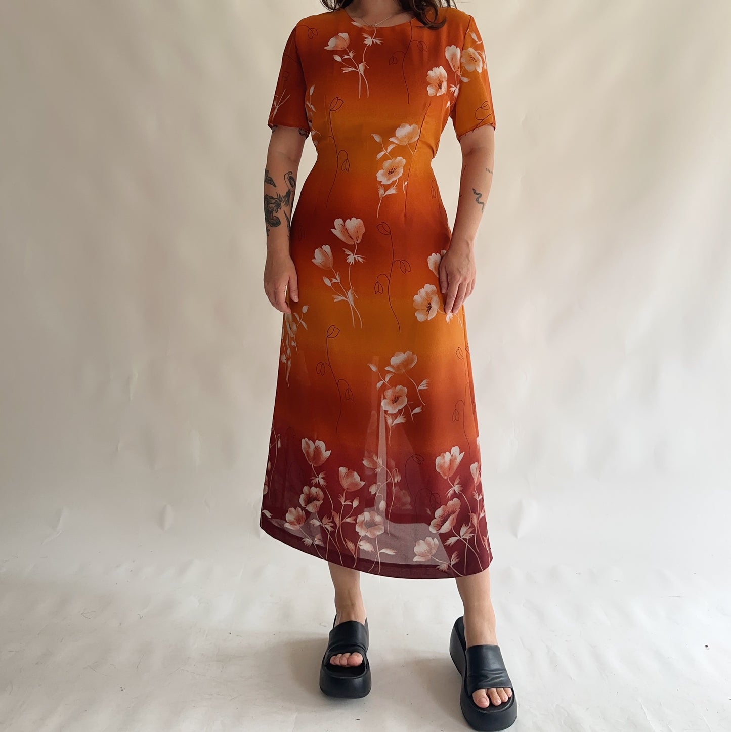 vestido vintage 90s (M-L)