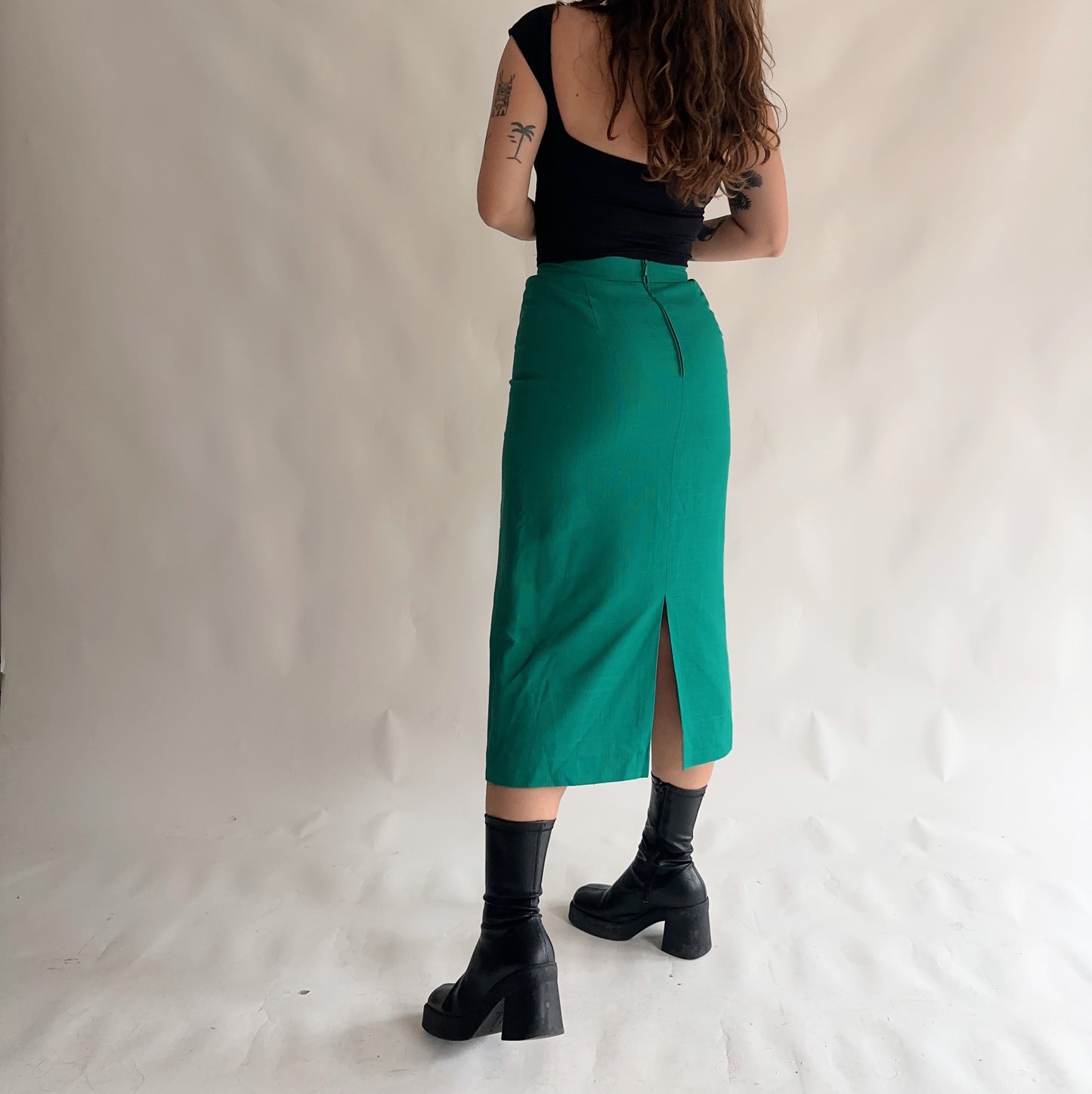 Saia Vintage Midi 100% seda (S-M)