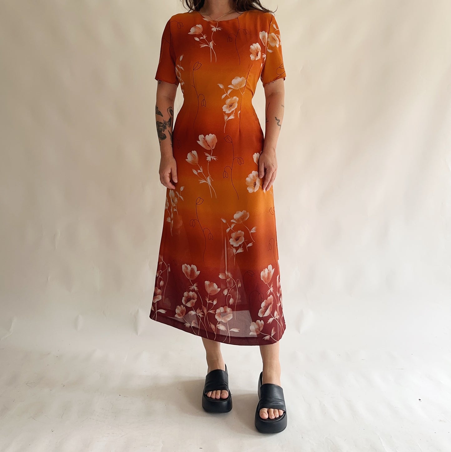 vestido vintage 90s (M-L)