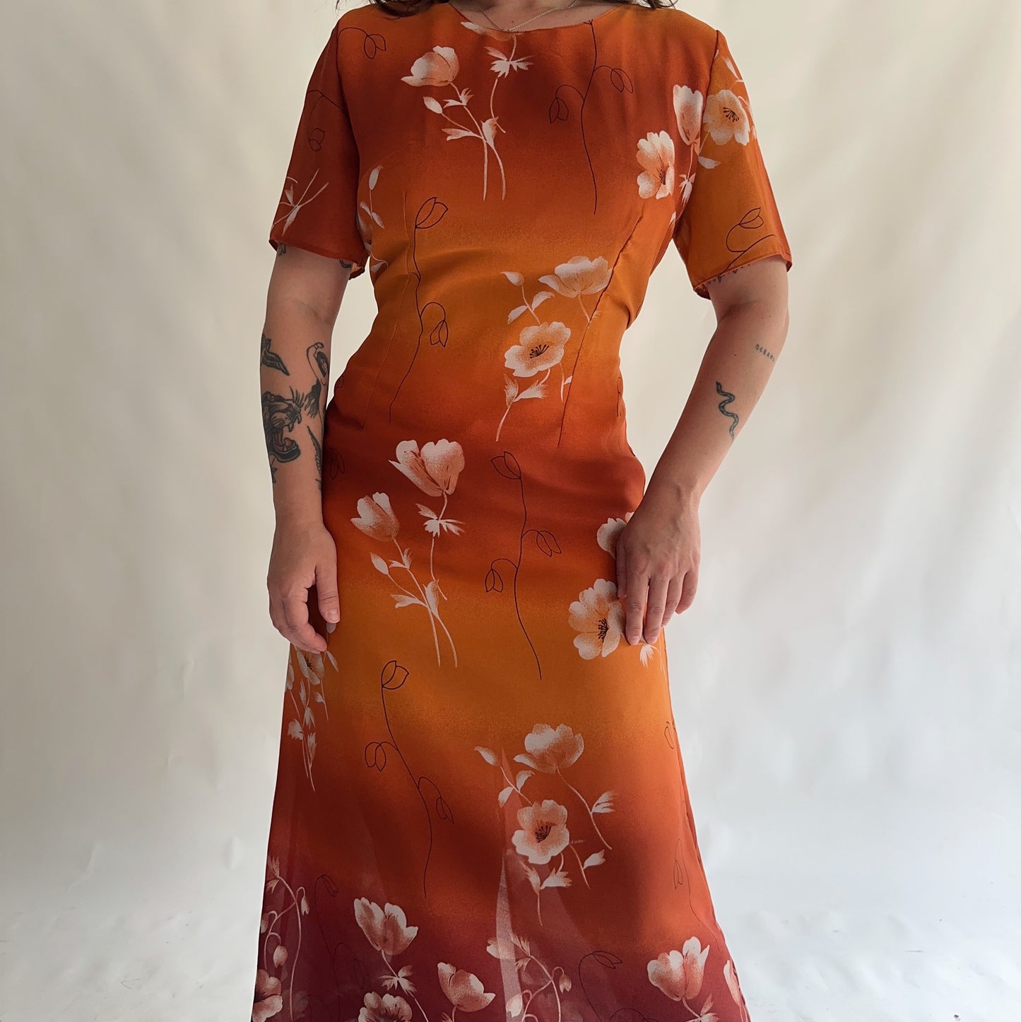vestido vintage 90s (M-L)