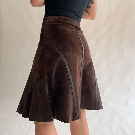 saia vintage y2k de pele (M)