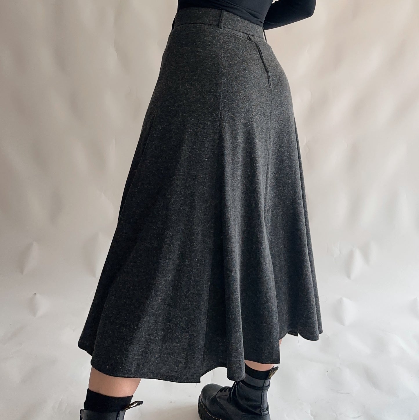 Saia Vintage midi com Angorá (L)