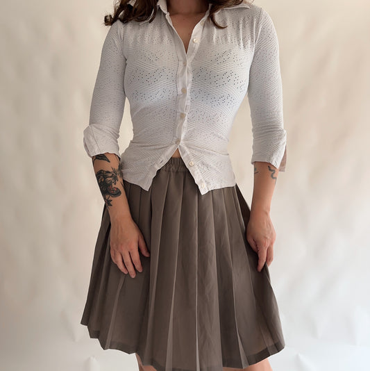 saia vintage plissada (M)