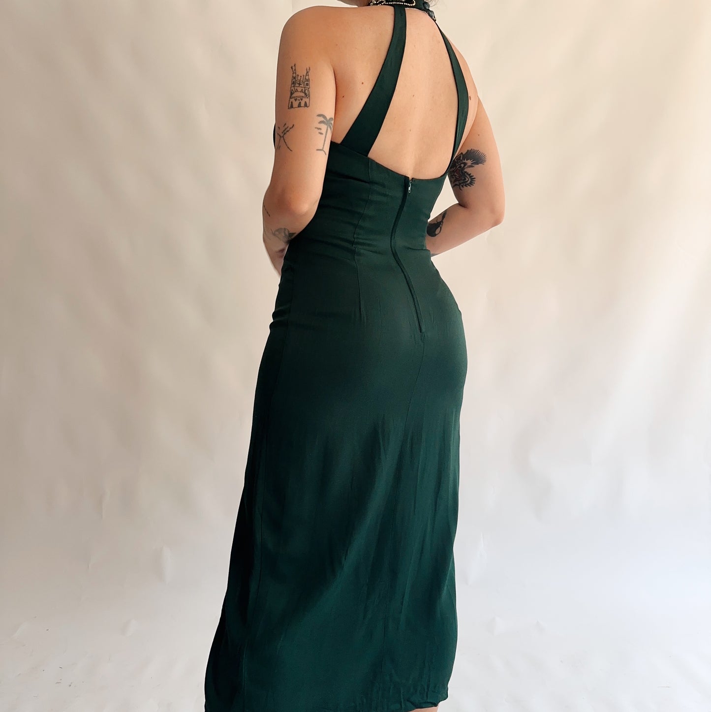 vestido vintage festa made in canadá (L)