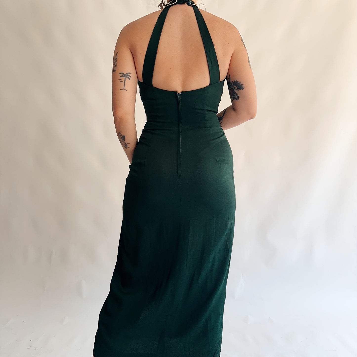 vestido vintage festa made in canadá (L)