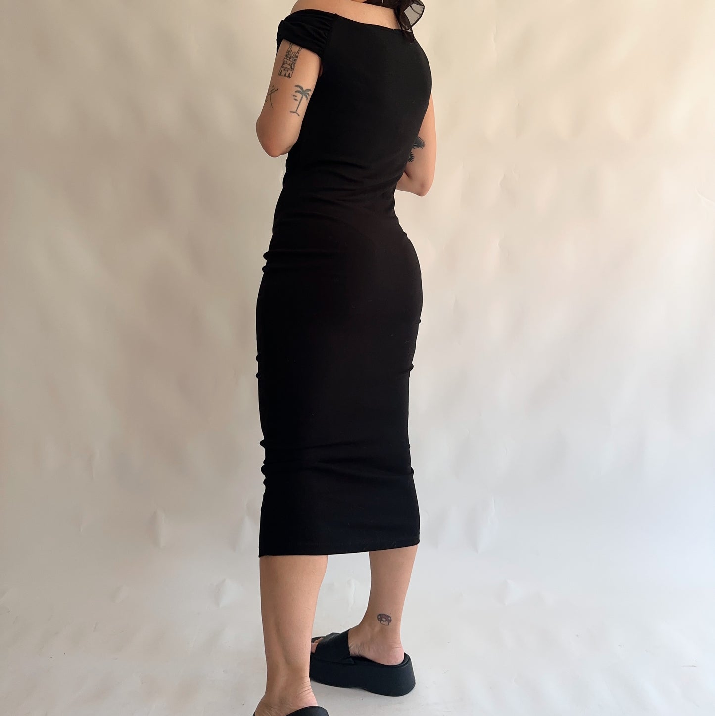 vestido preto Zara (L)