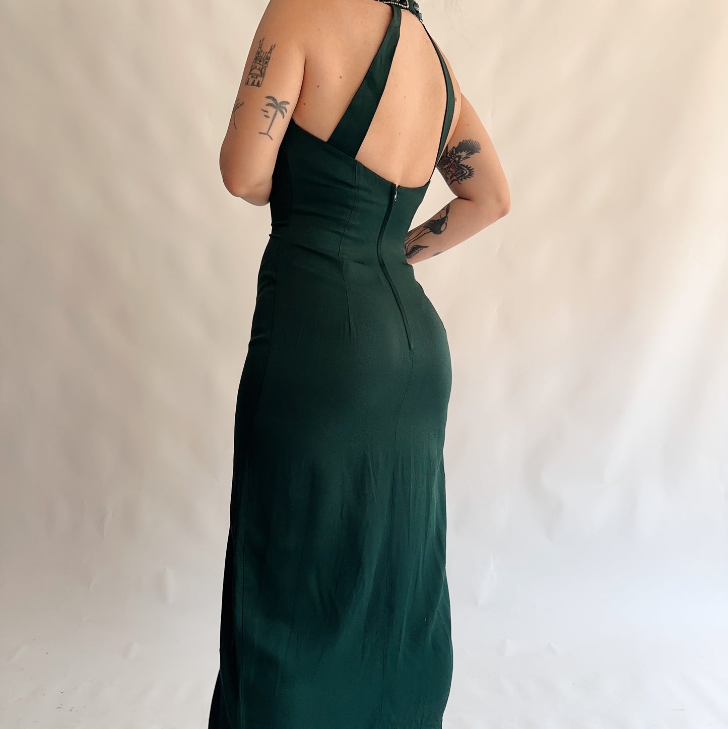 vestido vintage festa made in canadá (L)