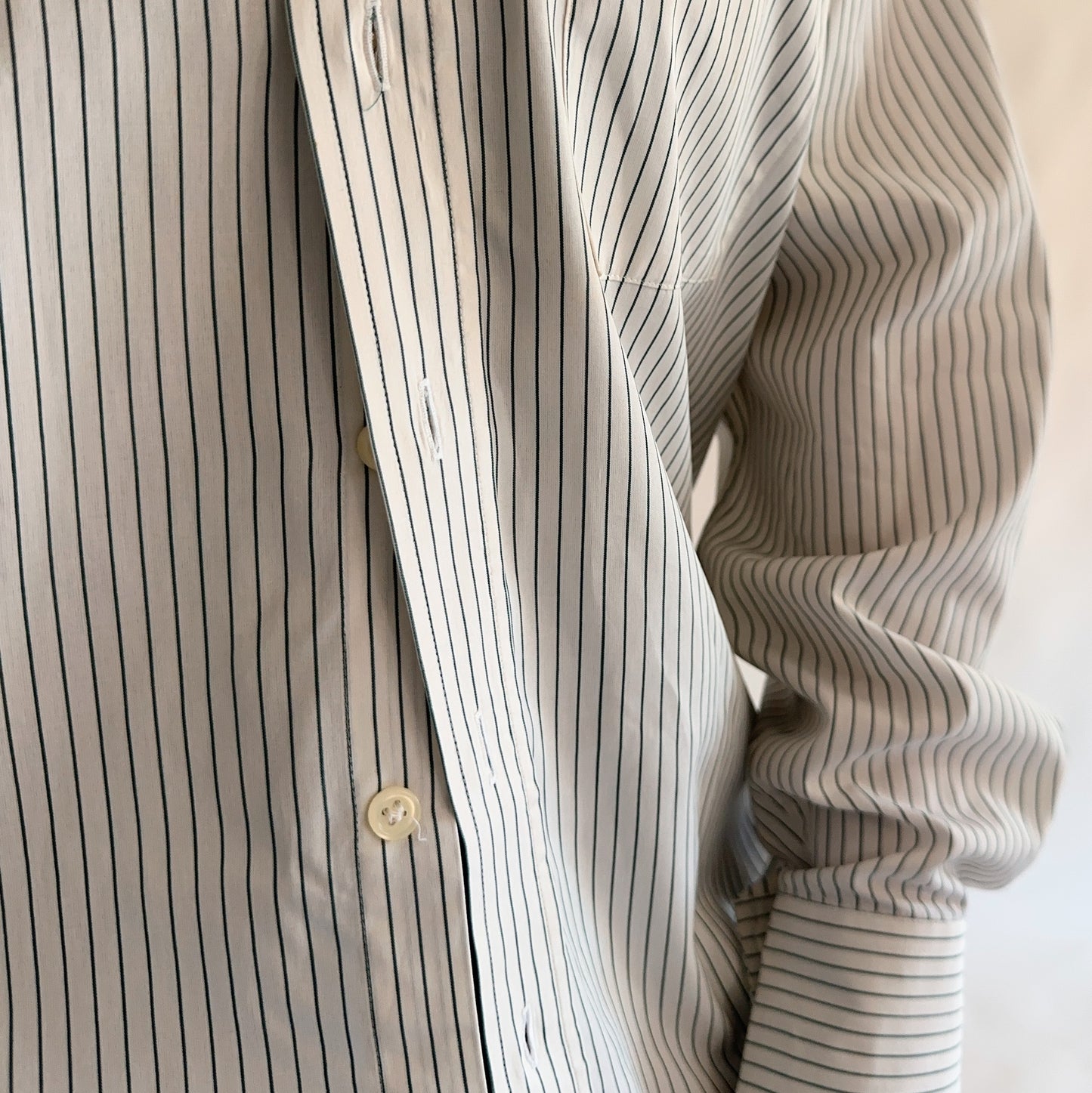 camisa vintage francesa 100% cotton (M)